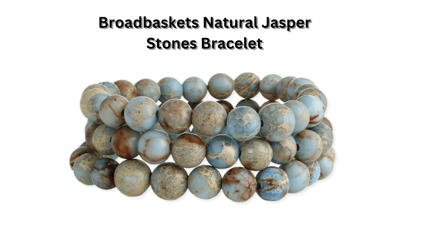 Broadbaskets Natural Jasper Stones Bracelet
